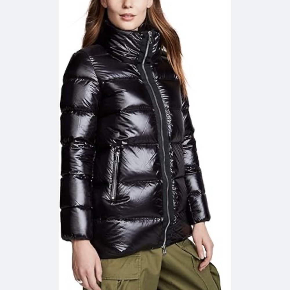Add Women’s Down Puffer Jacket Black Size 0 Outdoor Activewear Coat